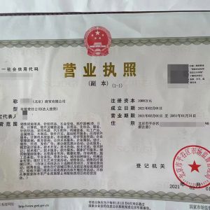 北京商貿(mào)公司營業(yè)執(zhí)照